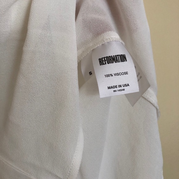 Reformation ruffle French girl top - Picture 4 of 4